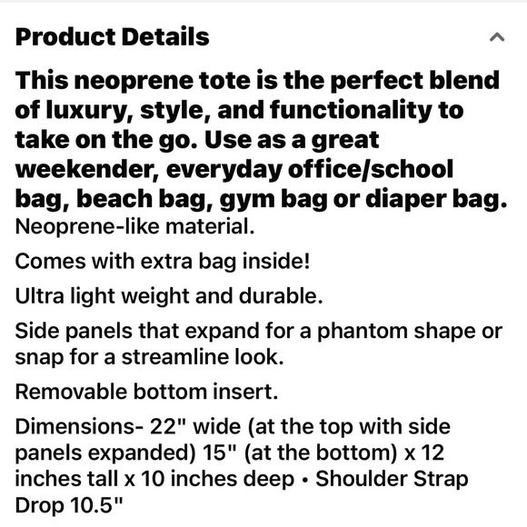 SOLD Ⓜ️ NWT Neoprene Purse & Pouch - Picture 15 of 15